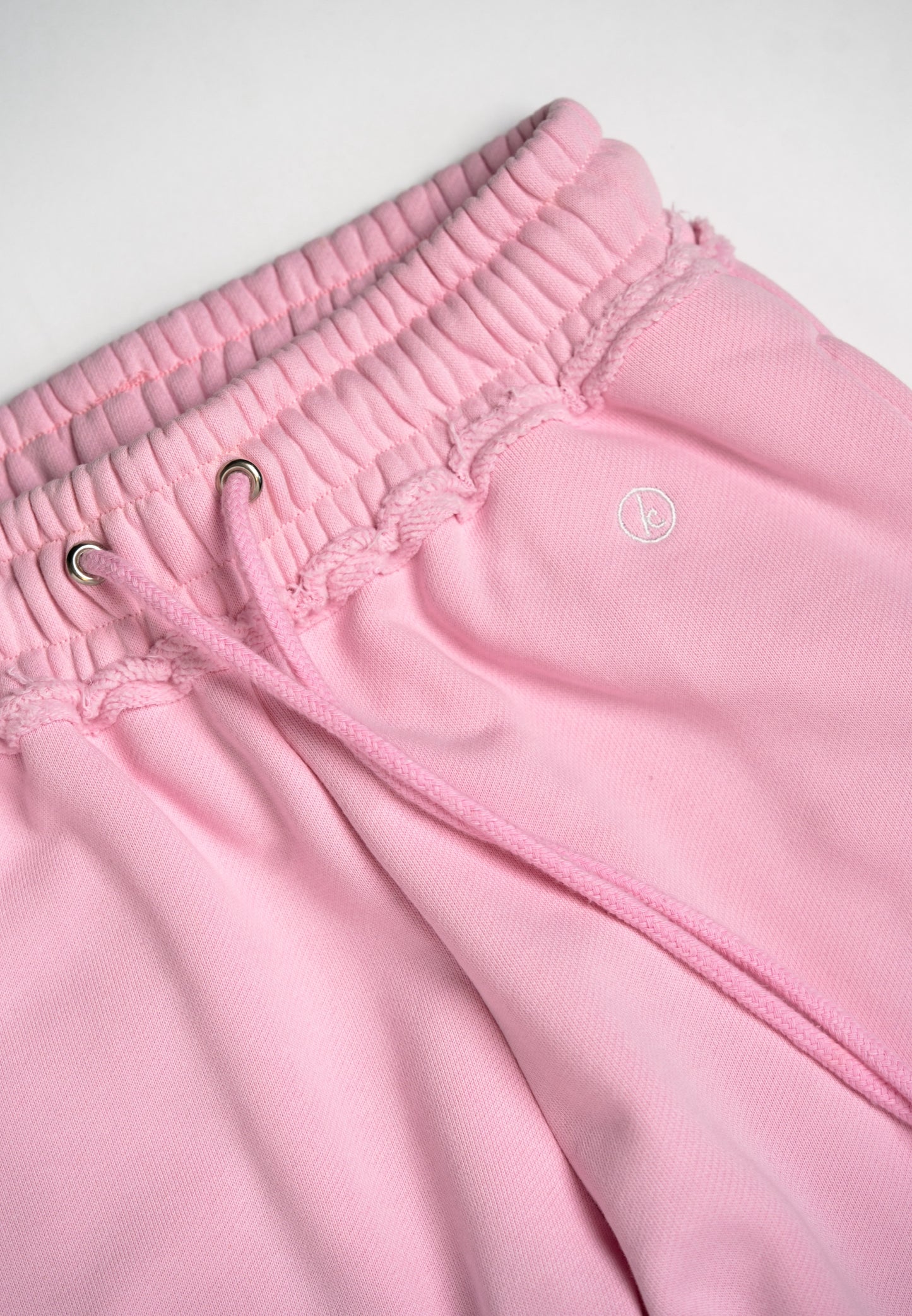 Pink Distressed Sweatpants